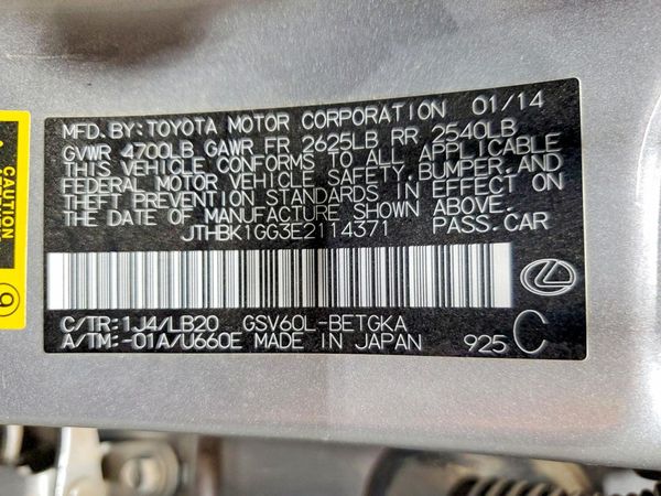 2014 LEXUS ES
