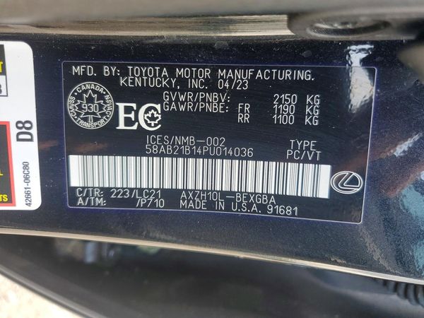 2023 LEXUS ES