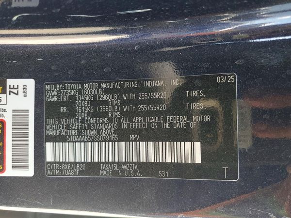 2025 TOYOTA GRAND HIGHLANDER