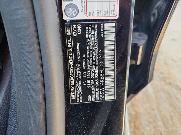 2015 MERCEDES-BENZ C 4-MATIC