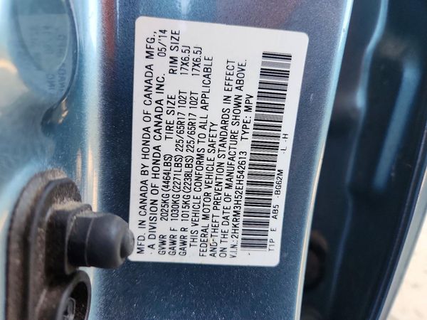 2014 HONDA CRV EX
