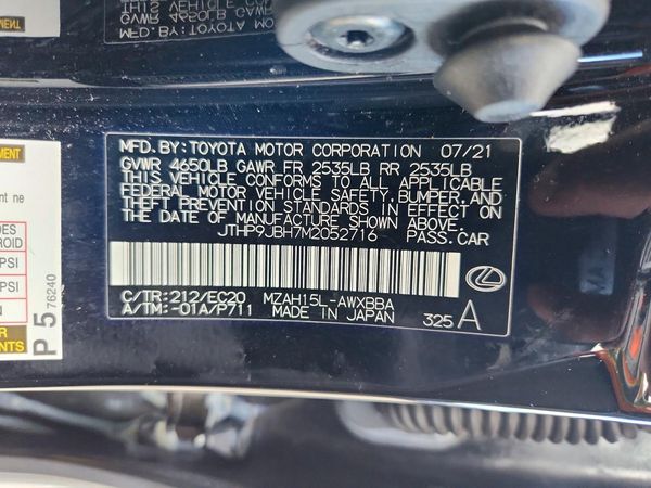 2021 LEXUS UX 250h Premium