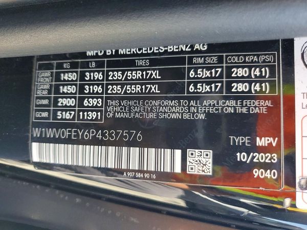 2023 MERCEDES-BENZ METRIS 447 (VS20)