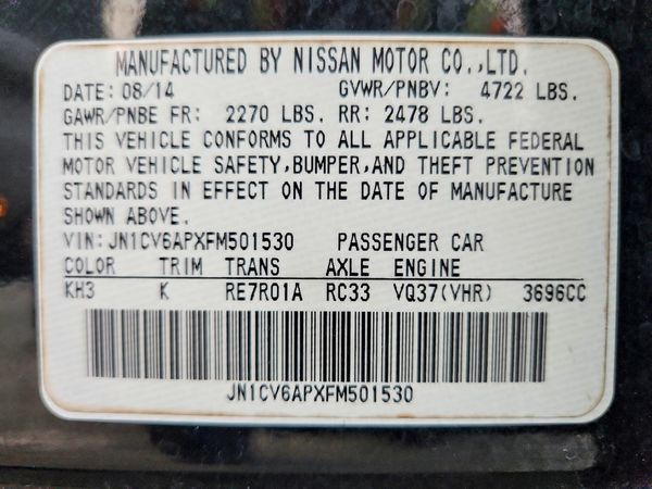 2015 INFINITI Q40