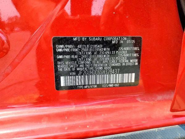 2025 SUBARU CROSSTREK