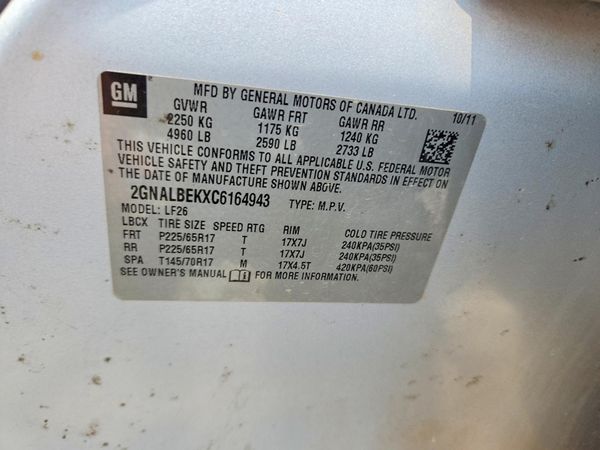 2012 CHEVROLET EQUINOX LS