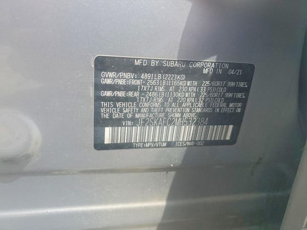 2021 SUBARU FORESTER Premium