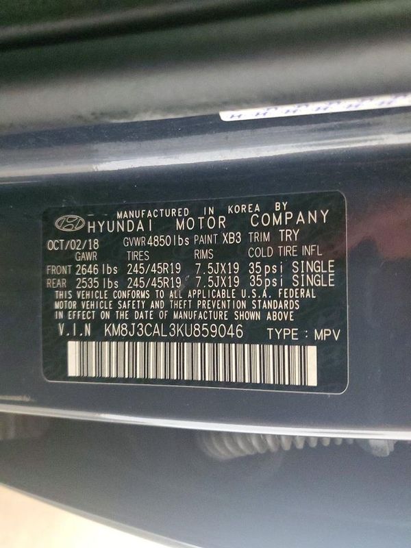 2019 HYUNDAI TUCSON