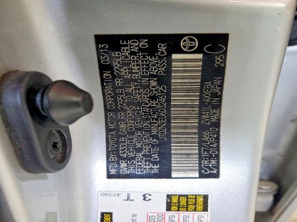 2013 TOYOTA PRIUS — VINS