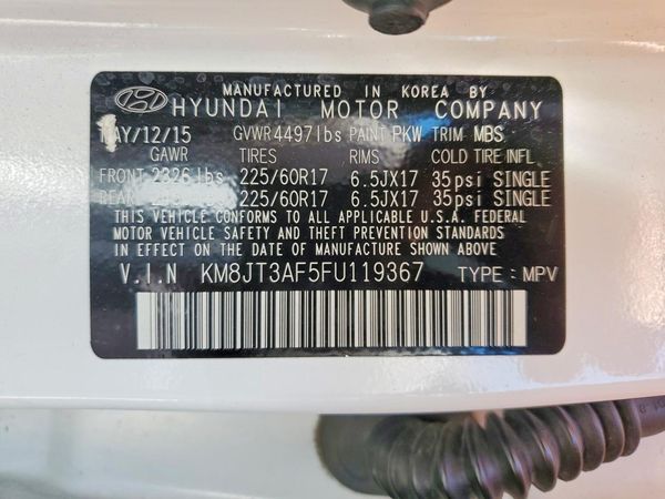 2015 HYUNDAI TUCSON GL (Middle-Low)