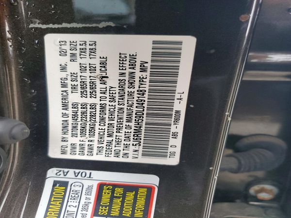 2013 HONDA CRV EX