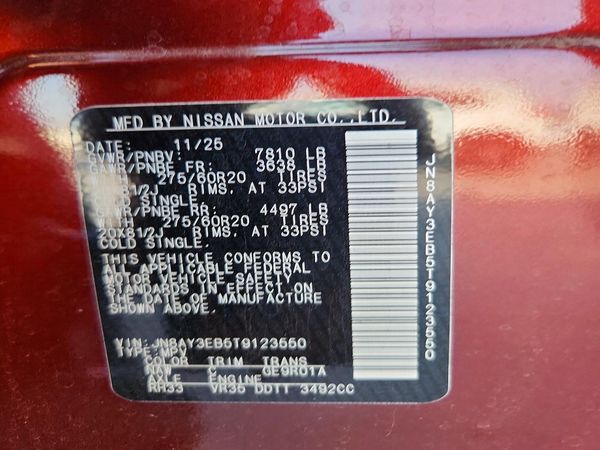 2026 NISSAN ARMADA Platinum