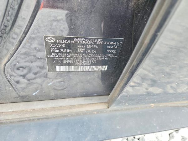 2021 HYUNDAI SONATA SEL