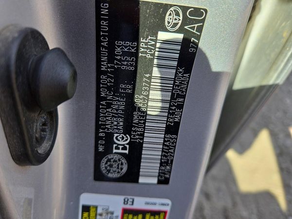 2012 TOYOTA COROLLA