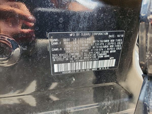 2019 SUBARU ASCENT