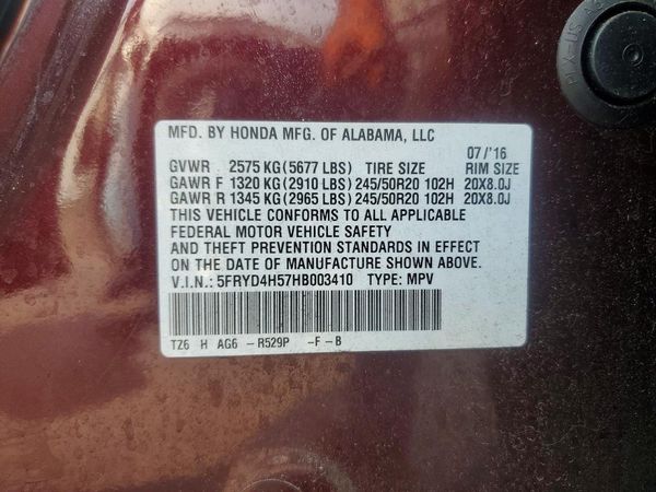 2017 ACURA MDX SH-AWD (Tech)