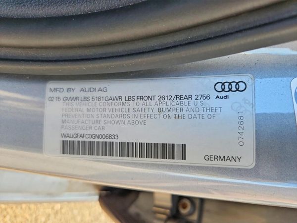 2016 AUDI A6 quattro Premium Plus