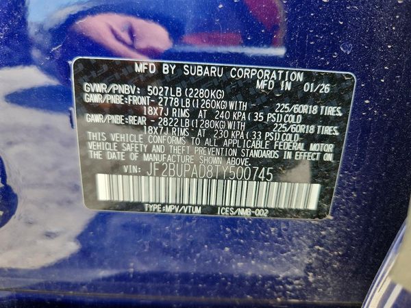 2026 SUBARU OUTBACK