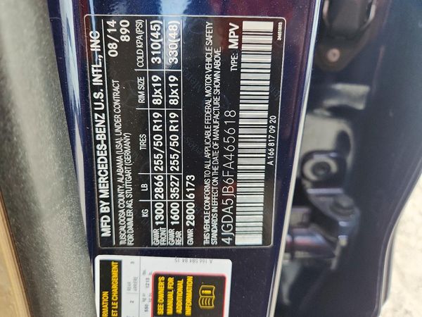 2015 MERCEDES-BENZ ML ML350