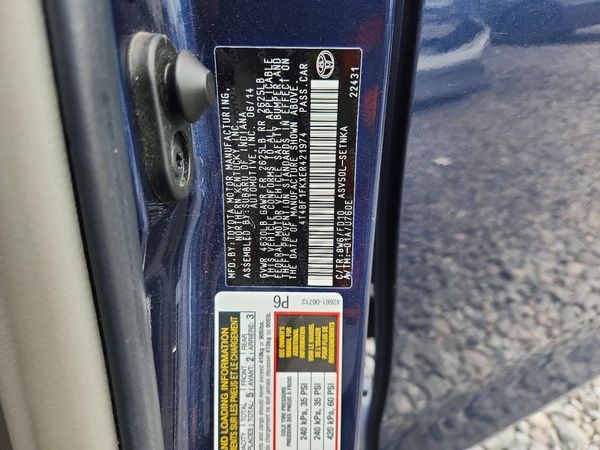 2014 TOYOTA CAMRY