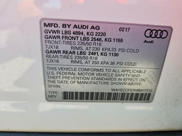 2017 AUDI Q3 quattro Premium