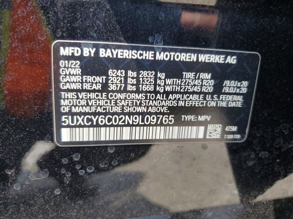 2022 BMW X6 xDrive40i