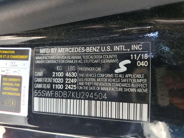 2019 MERCEDES-BENZ C C300