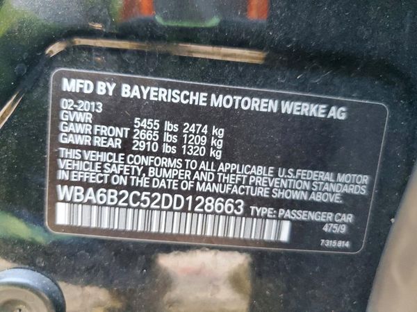 2013 BMW 650