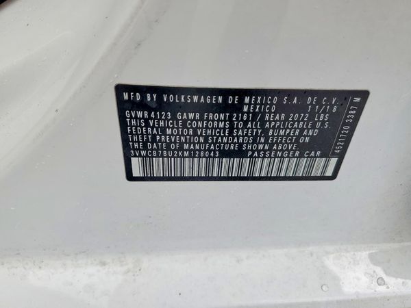 2019 VOLKSWAGEN JETTA