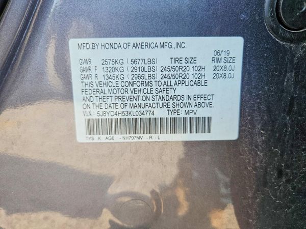 2019 ACURA MDX SH-AWD TECH 7P