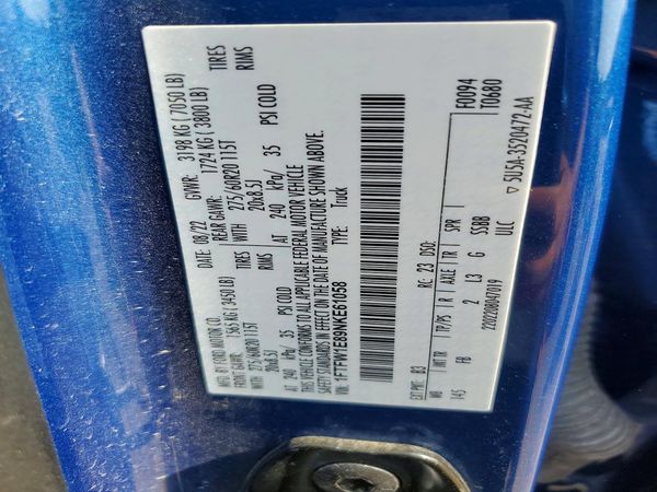 2022 FORD F150 SuperCrew