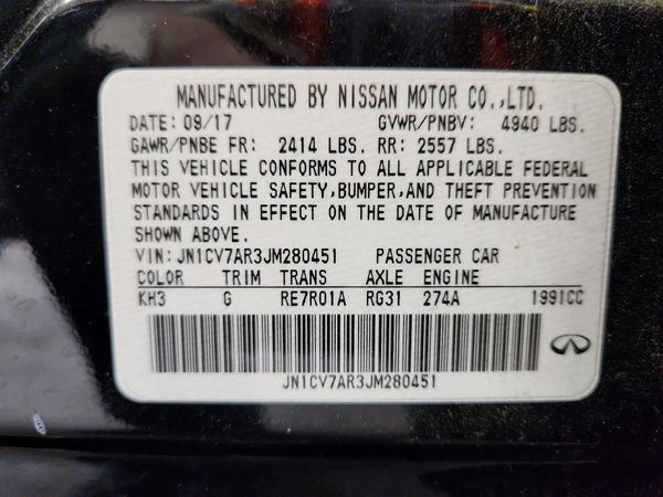 2018 INFINITI Q50