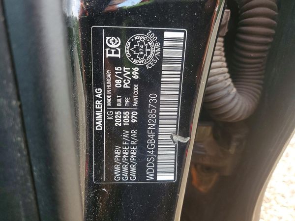 2015 MERCEDES-BENZ CLA CLA250 4 MATIC