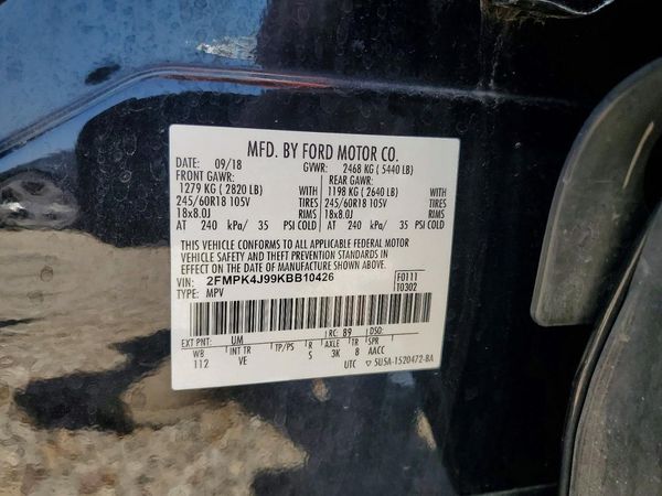 2019 FORD EDGE SEL
