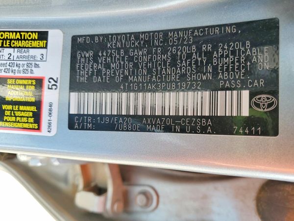 2023 TOYOTA CAMRY SE