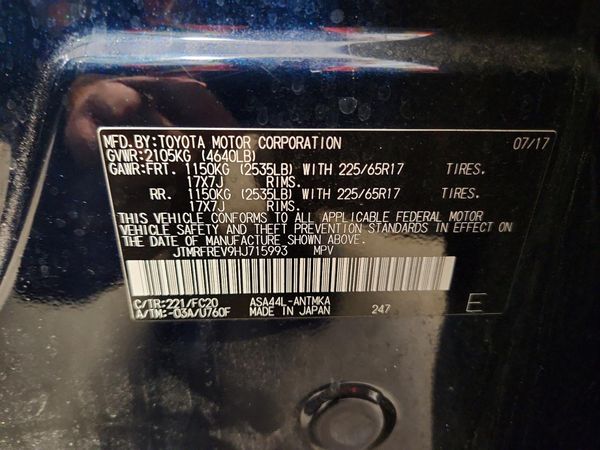 2017 TOYOTA RAV4 XLE