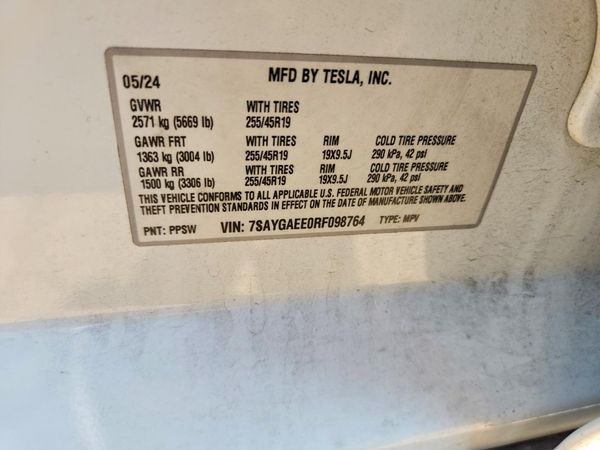 2024 TESLA MODEL Y