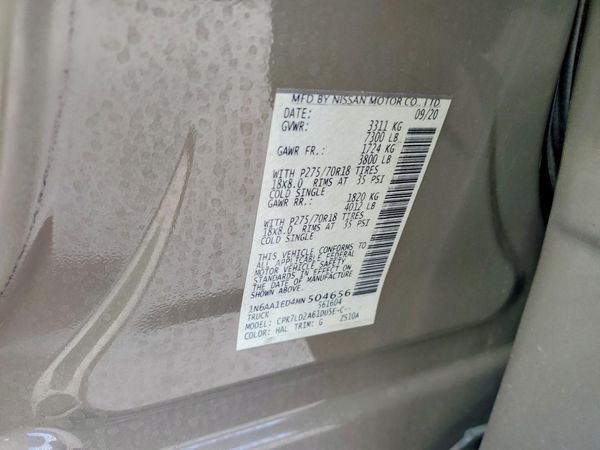 2021 NISSAN TITAN Crew Cab