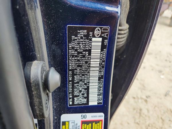 2019 TOYOTA COROLLA L/LE/SE/XLE/XSE