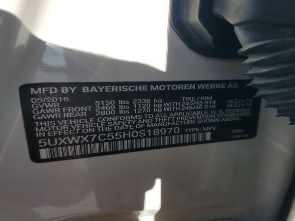 2017 BMW X3 xDrive35i