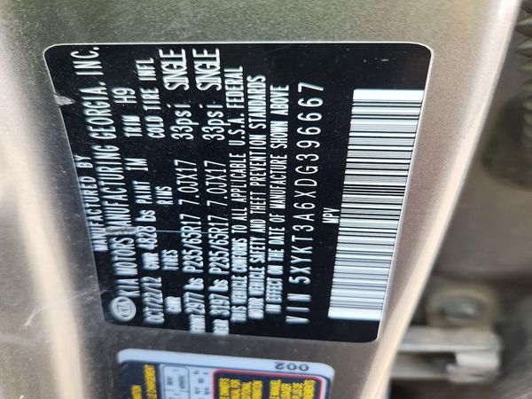 2013 KIA SORENTO Base / LX