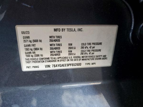 2023 TESLA MODEL Y