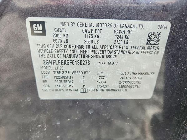 2015 CHEVROLET EQUINOX 1LT