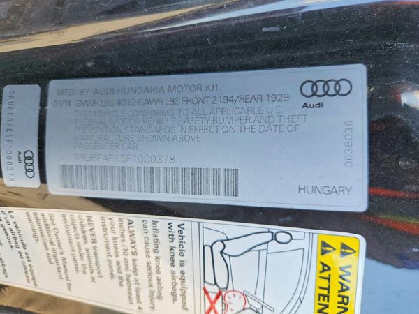 2015 AUDI TT quattro