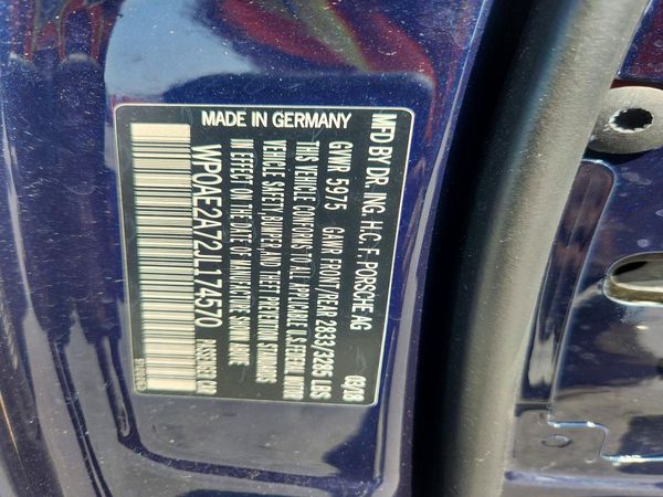 2018 PORSCHE PANAMERA 4 E-Hybrid