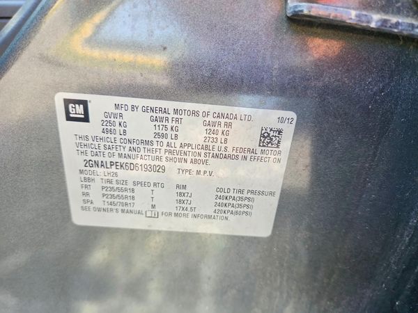 2013 CHEVROLET EQUINOX 2LT