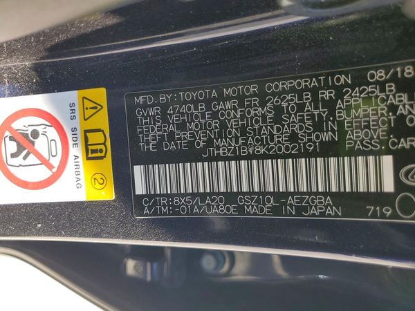 2019 LEXUS ES 350