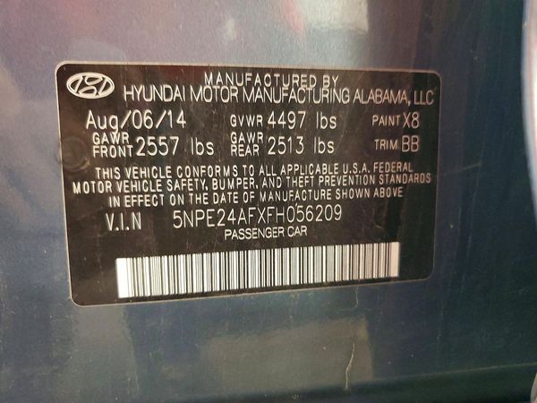 2015 HYUNDAI SONATA