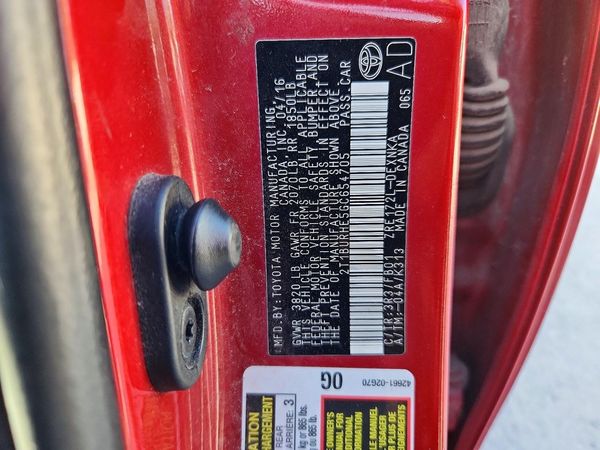2016 TOYOTA COROLLA