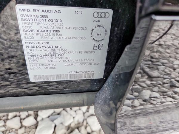 2018 AUDI SQ5 quattro Prestige